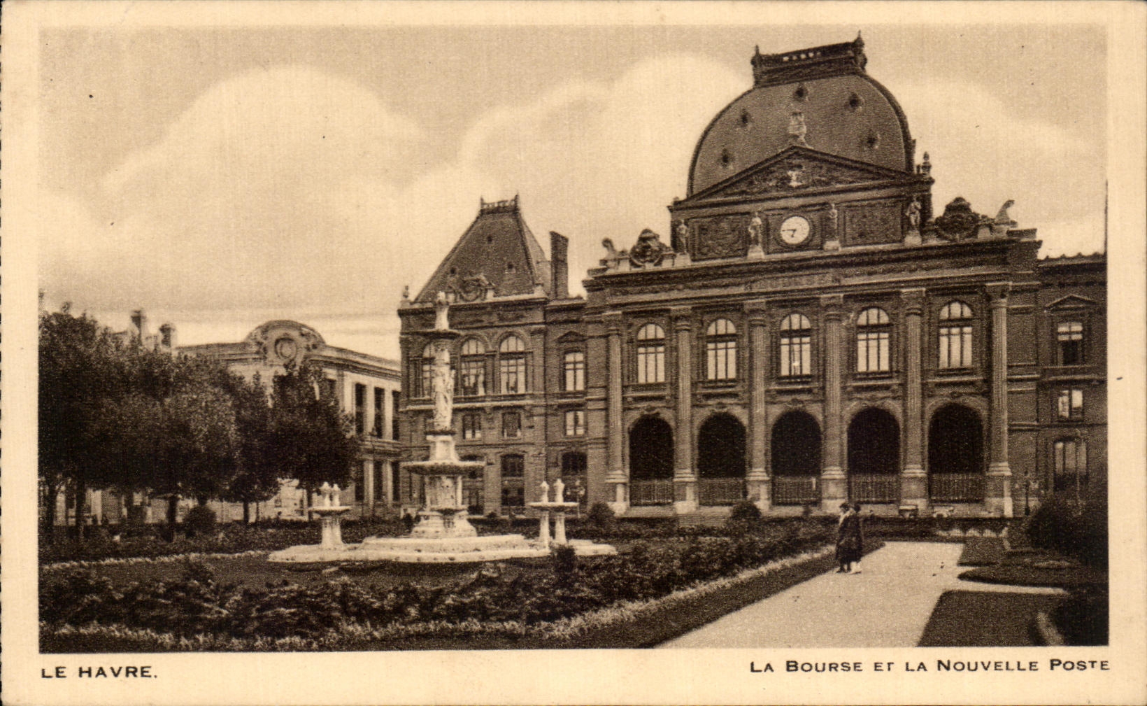 CPA Le Havre the Stock Exchange And the New Post office