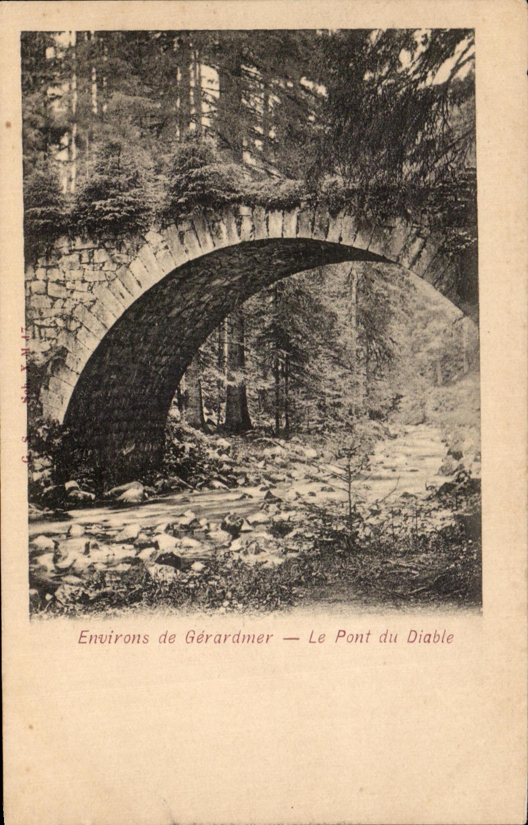 CPA Surroundings of Gerardmer the Bridge of the Devil