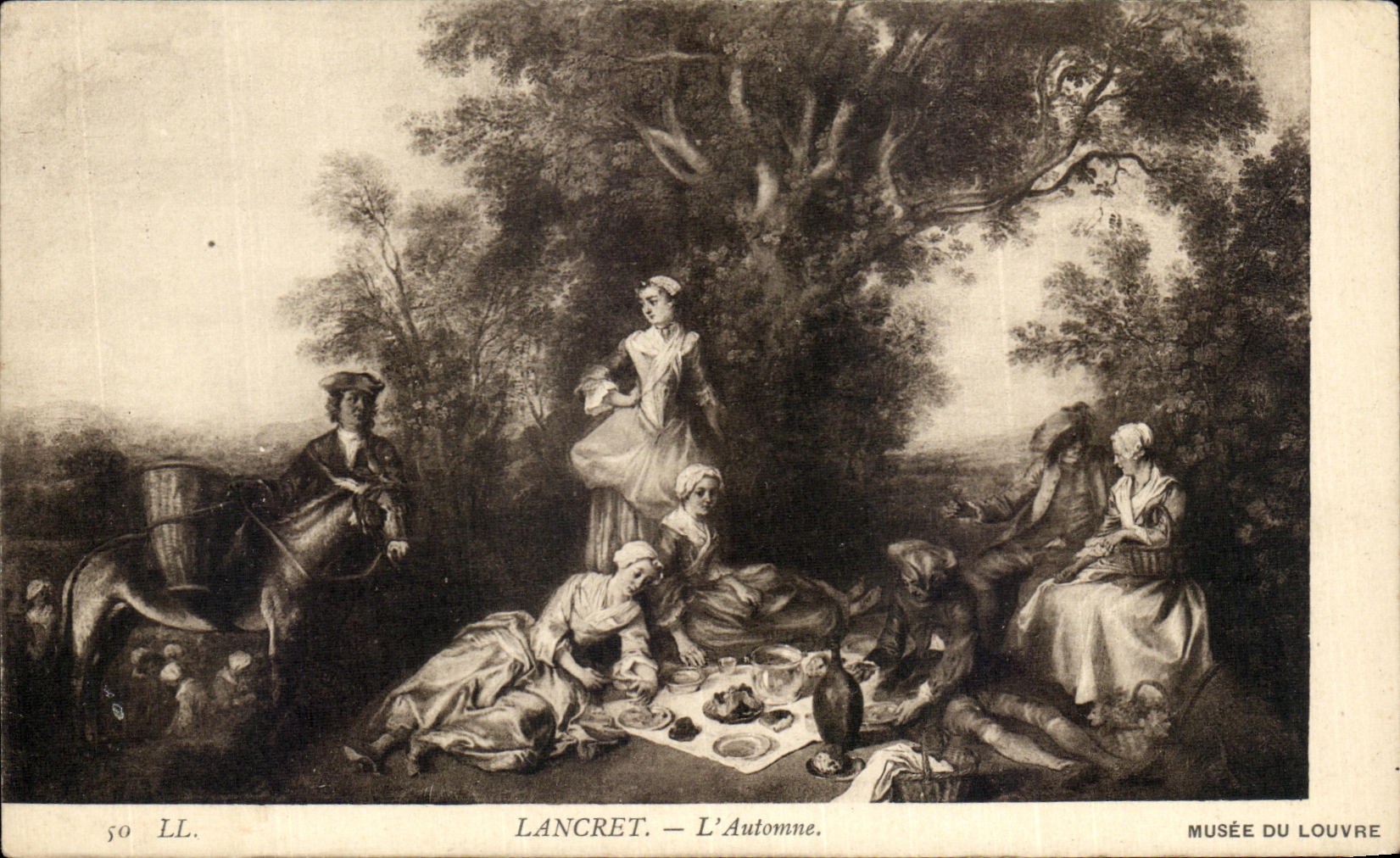 CPA Lancret L'automme Musee du Louvre Paris 