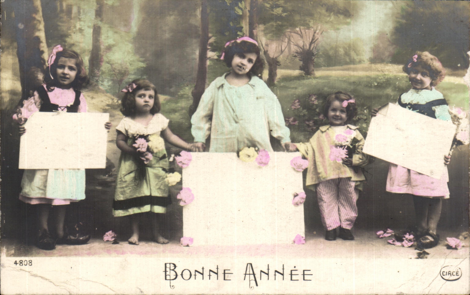 Ninos de la Feliz Ano Nuevo de CPA