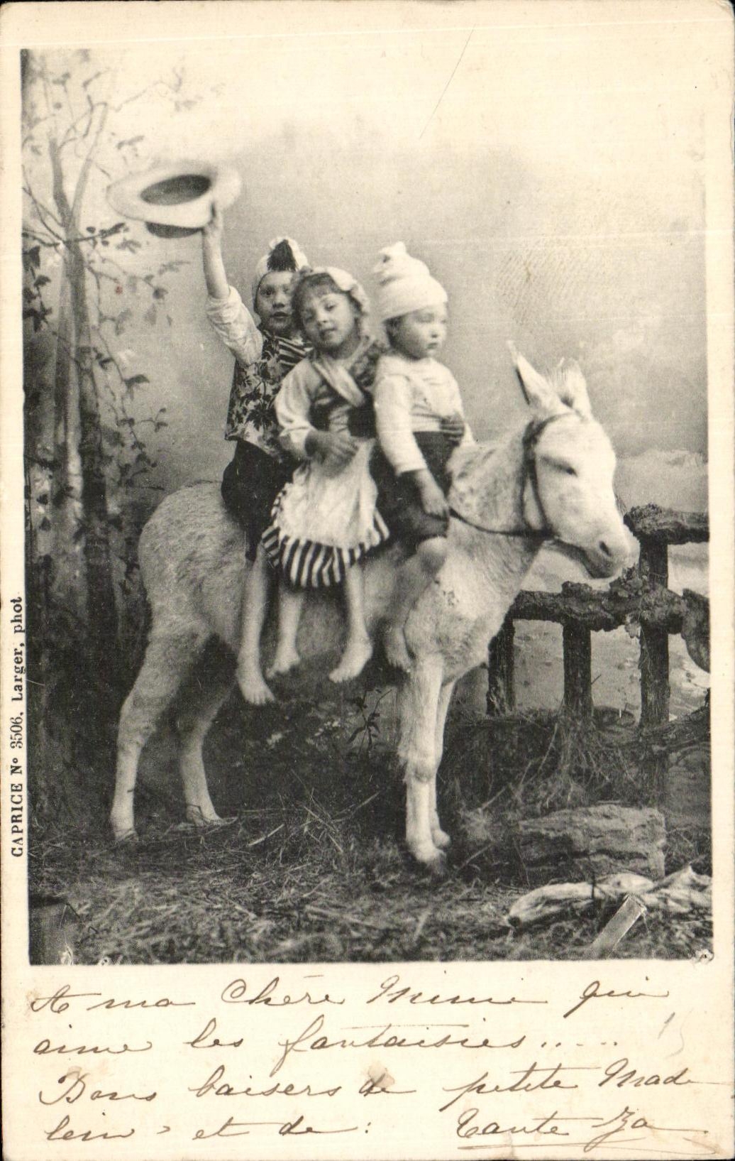 Asno de los ninos de la fantasia de CPA