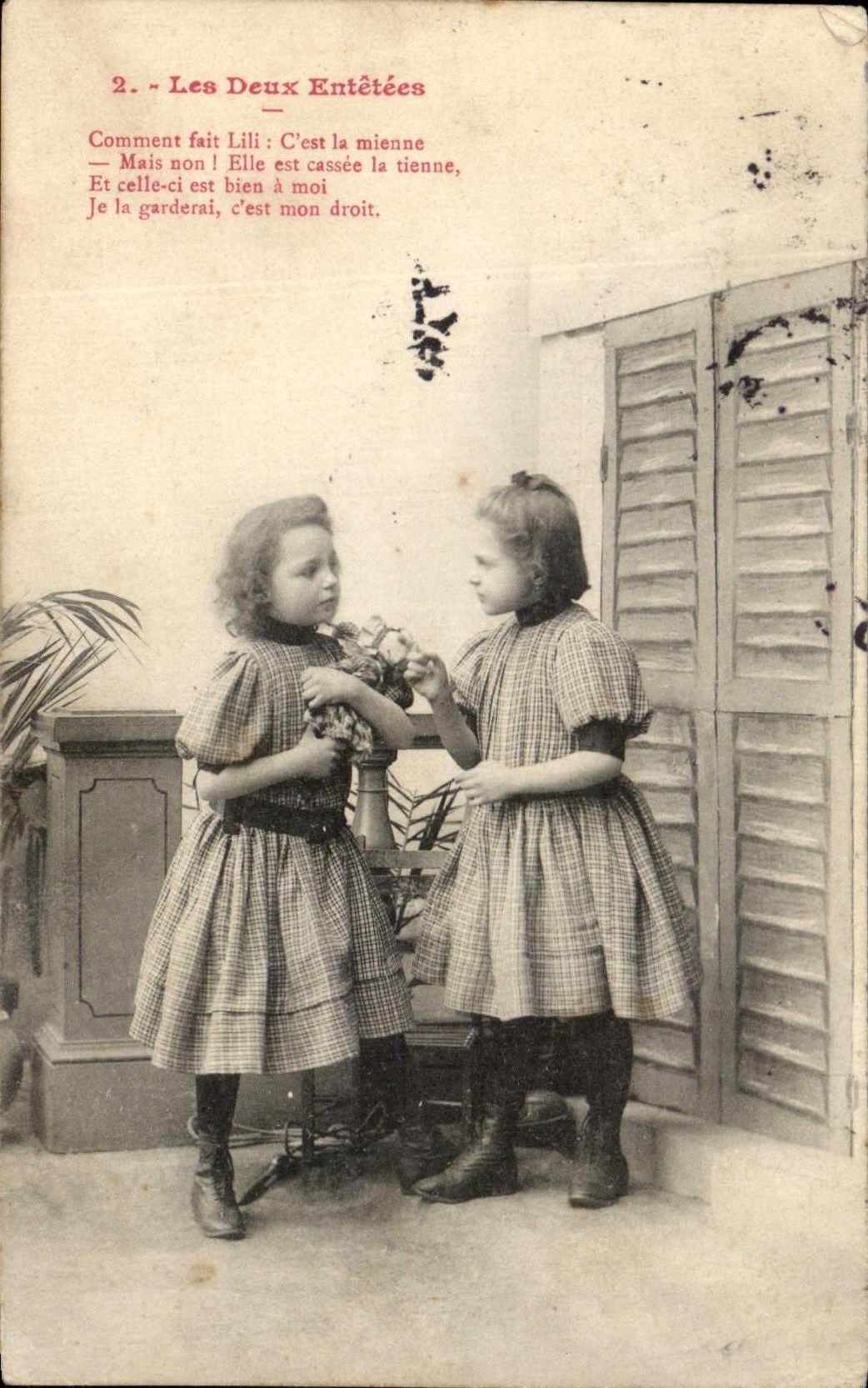 Ninos de la fantasia de CPA ambos entetees