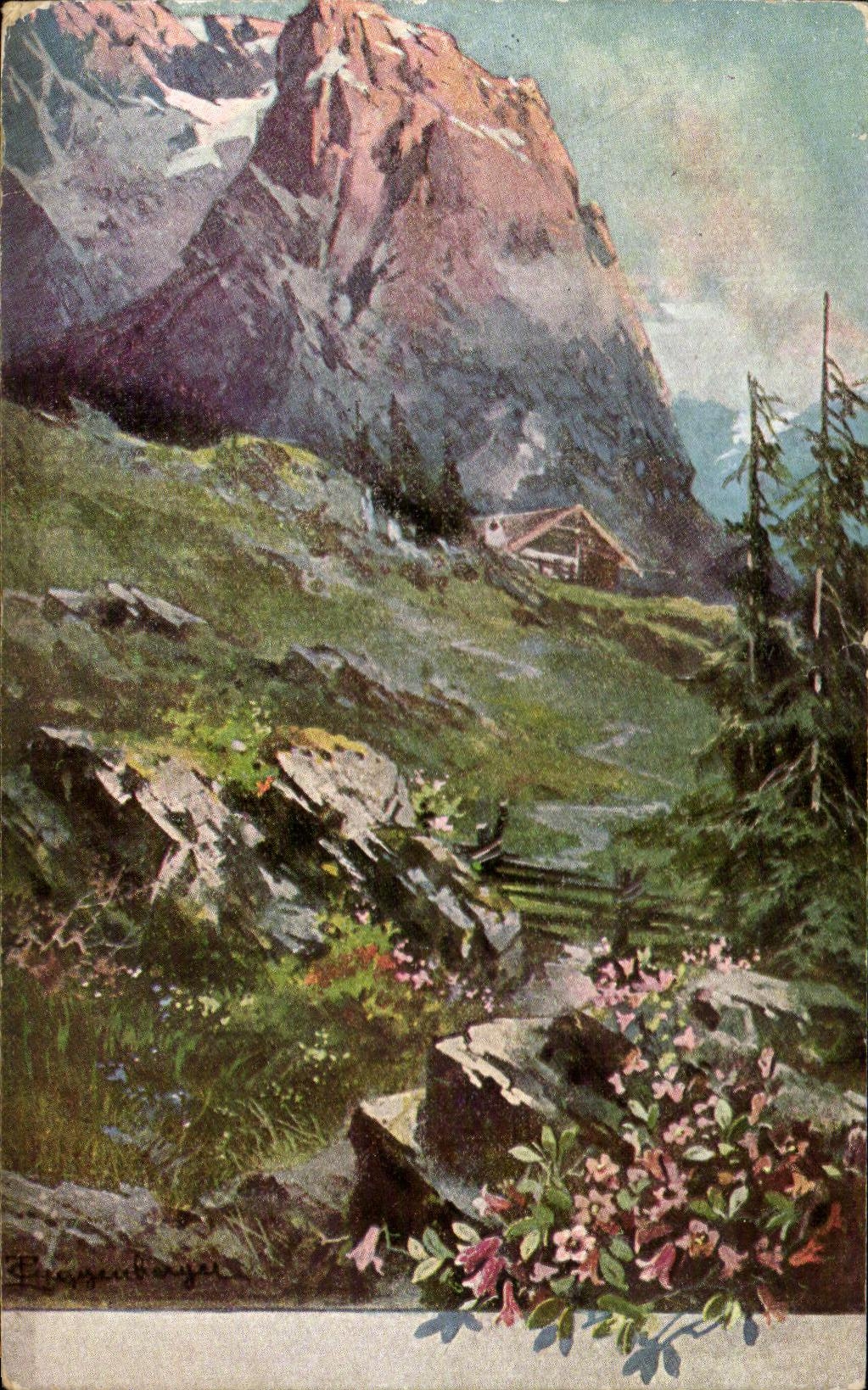 CPA Fantaisie Montagne 