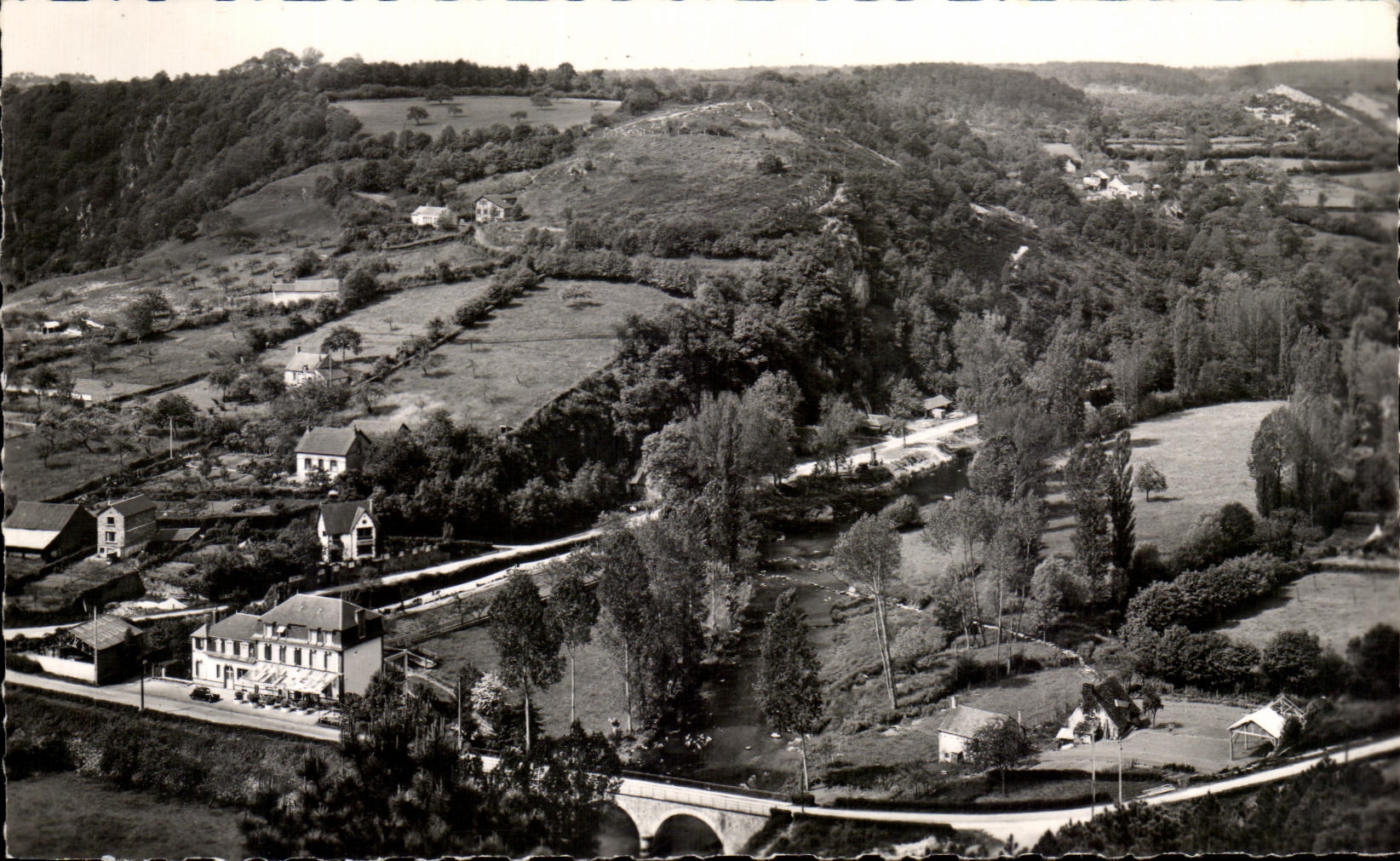 CPA the Alps Mancelles Saint Leonard Of the Wood Seen from Of High the Fork Pouring De Narbonne And