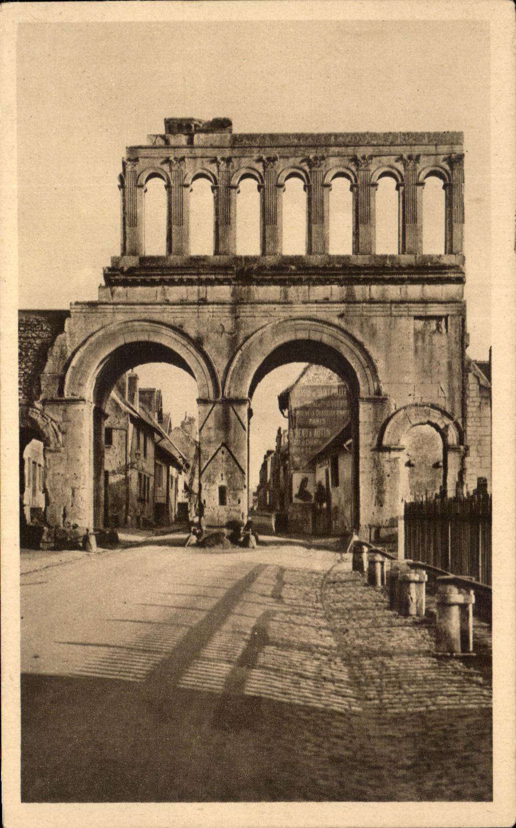 Ancient CPA Autun Roman Gate known as of Arroux