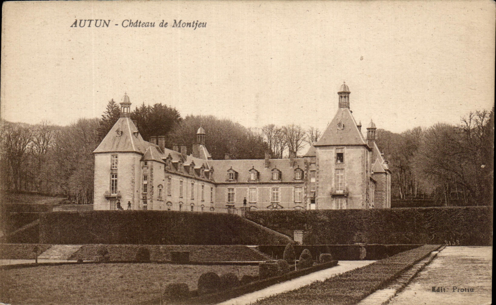 CPA Autun Castle De Montjeu