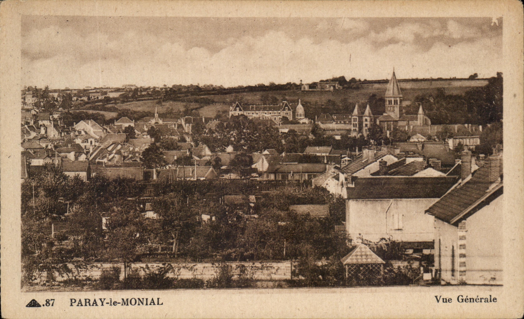 CPA Paray Le Monial Vue Generale