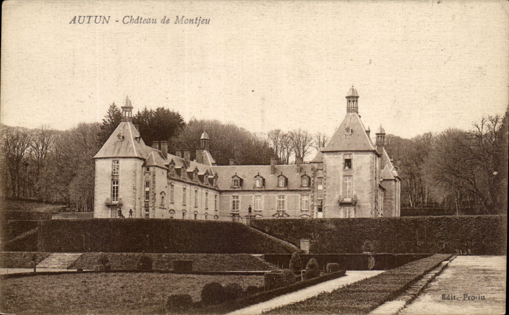 CPA Autun Castle De Montjeu