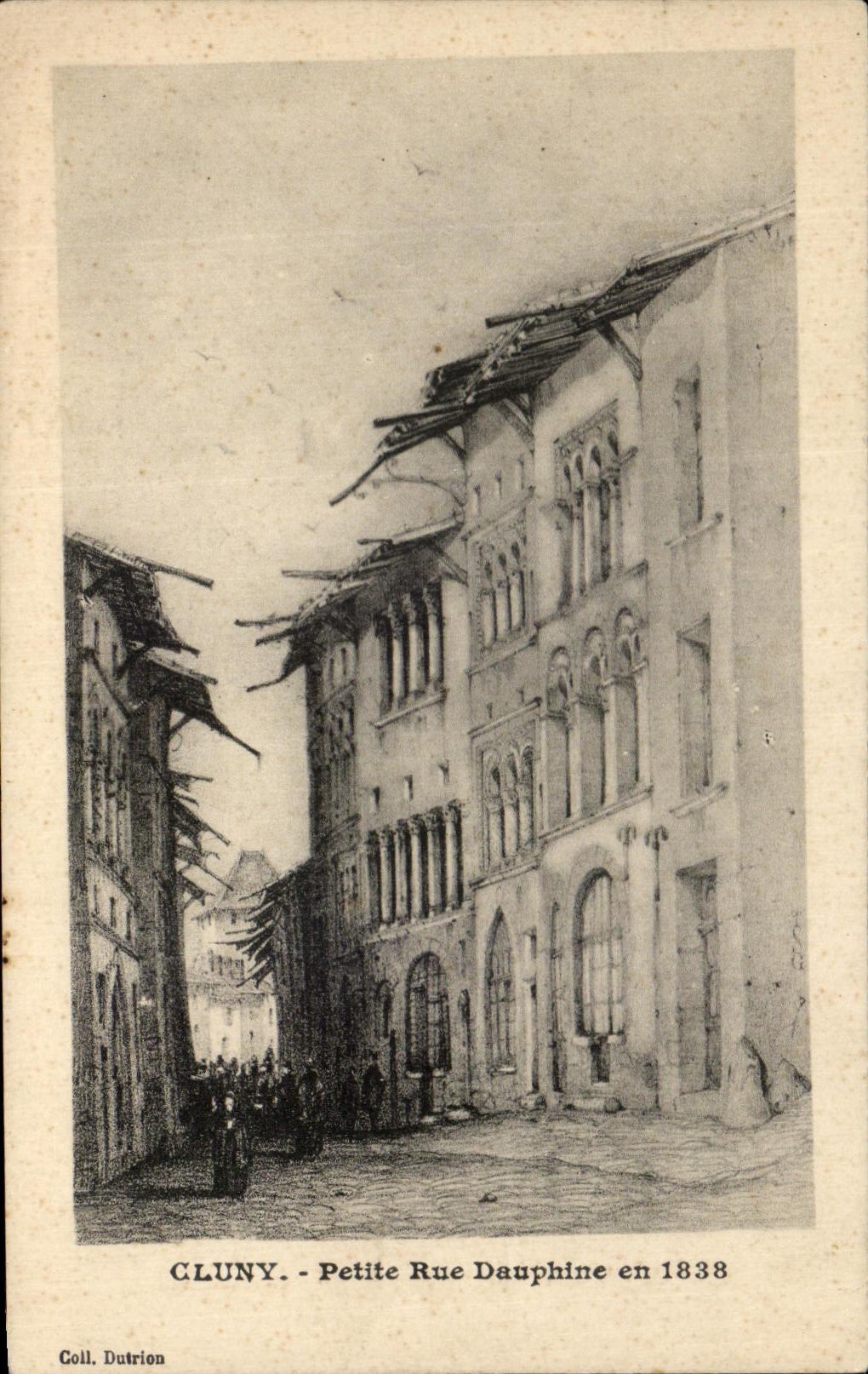 CPA Cluny Petite Rue Dauphine En 1838