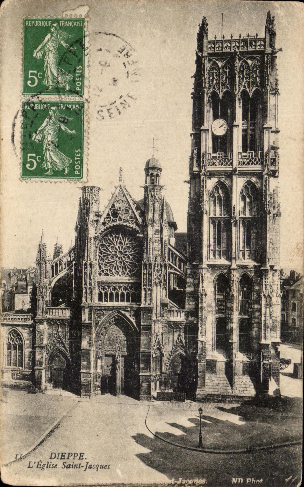 CPA Dieppe el santo Jacques de la iglesia