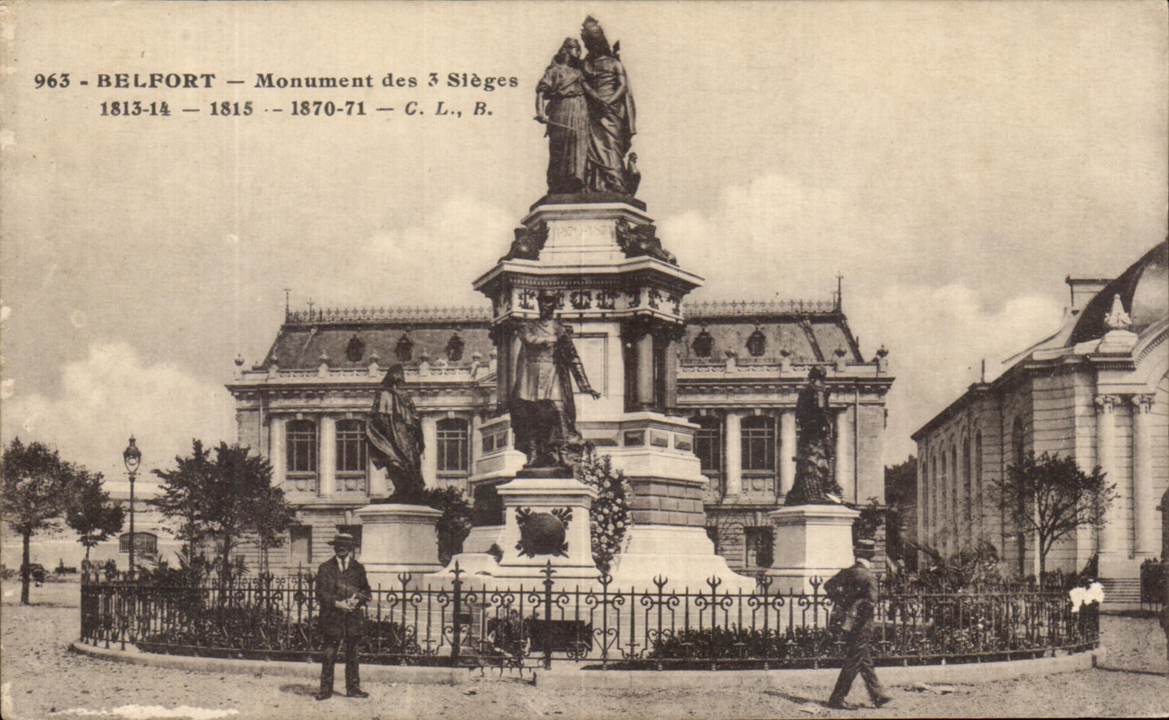 CPA Belfort Monument of the 3 Seats