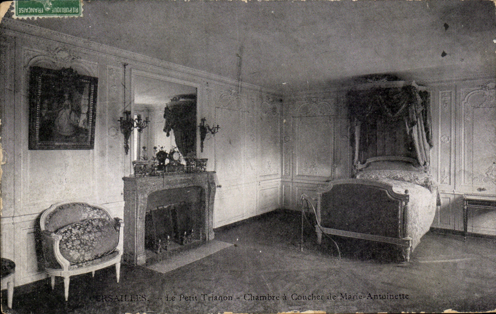 CPA Versailles Le Perit Triagon Chambre a Coucher de Marie Antoinette