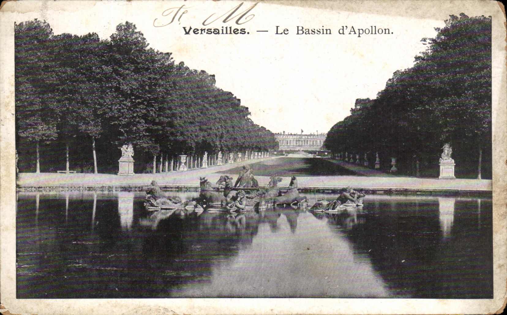 CPA Versailles Le Bassin d'Apollon