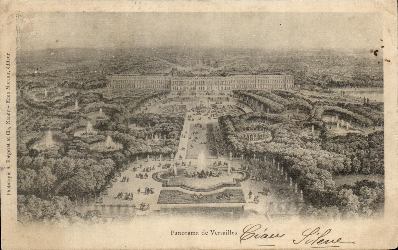 CPA Panorama de Versailles