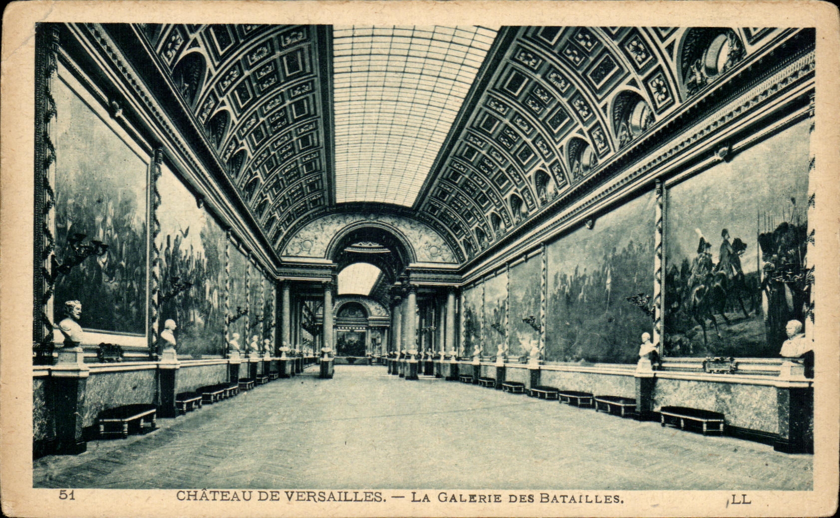 CPA Chateau de Versailles la Galerie Des Batailles 