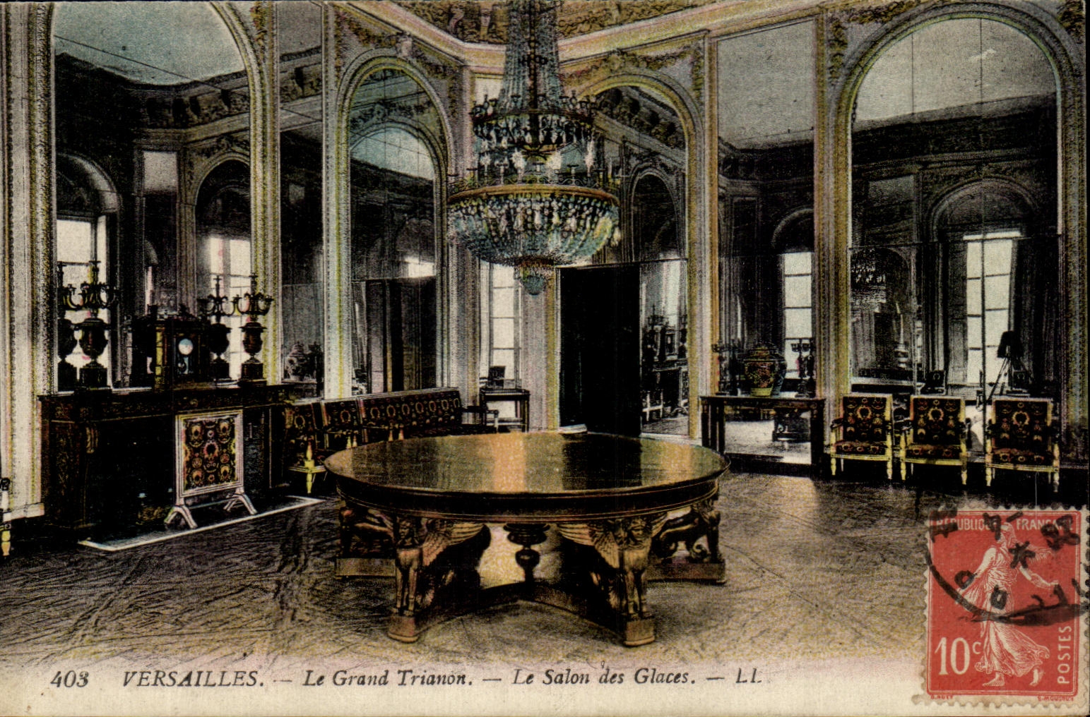 CPA Versailles Le Grand Trianon Le Salon des Glaces