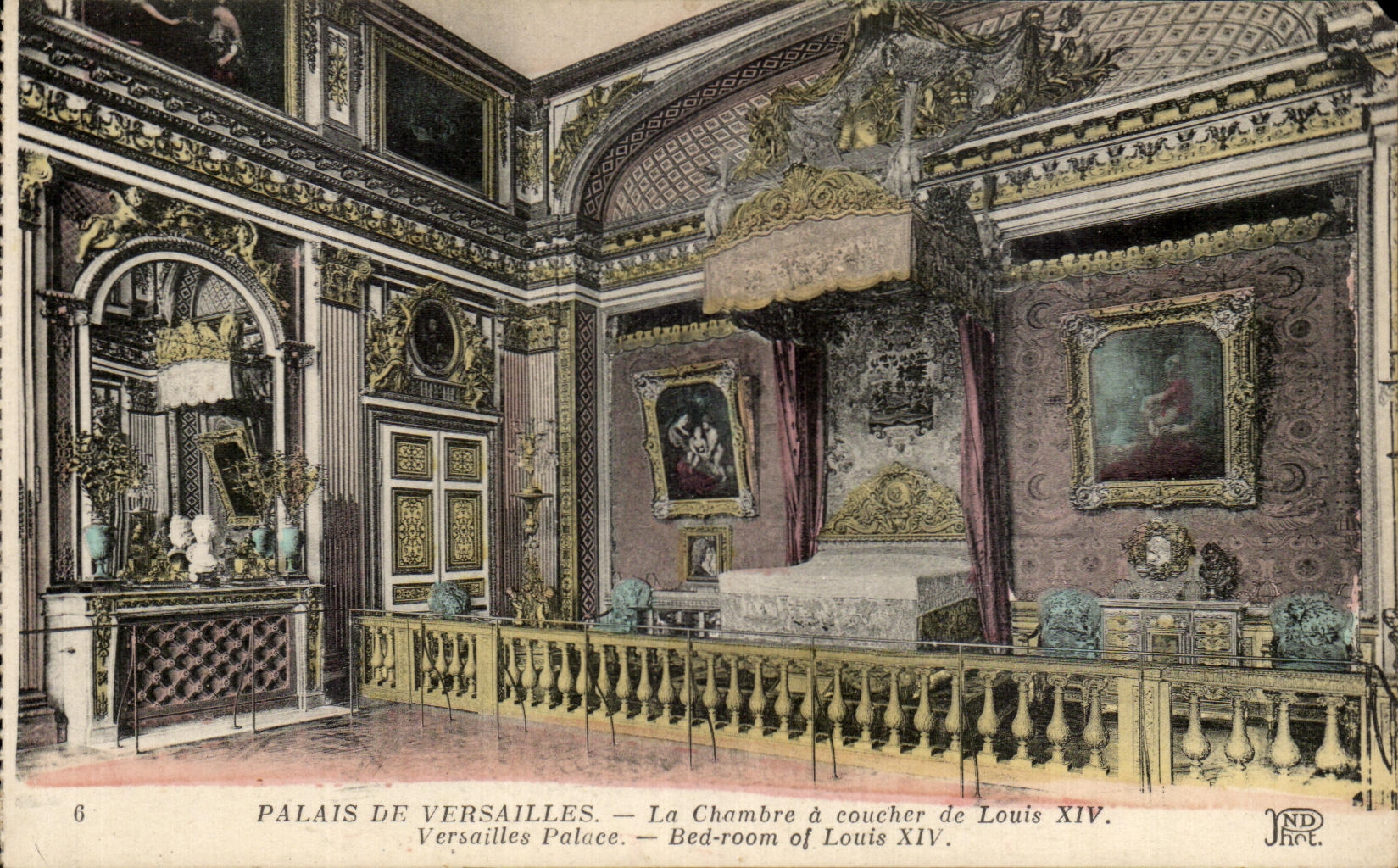 CPA Palais De Versailles La Chambre a Coucher de louis XIV