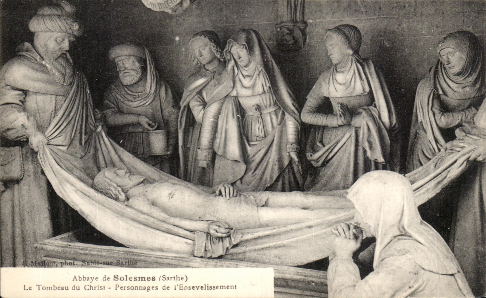 CPA the Abbey of Solesmes Tomb of Christ Characters of the Burial