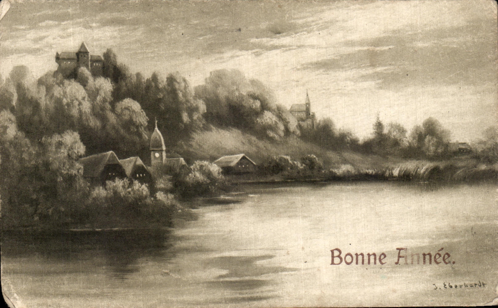 CPA Fantaisie Bonne annee