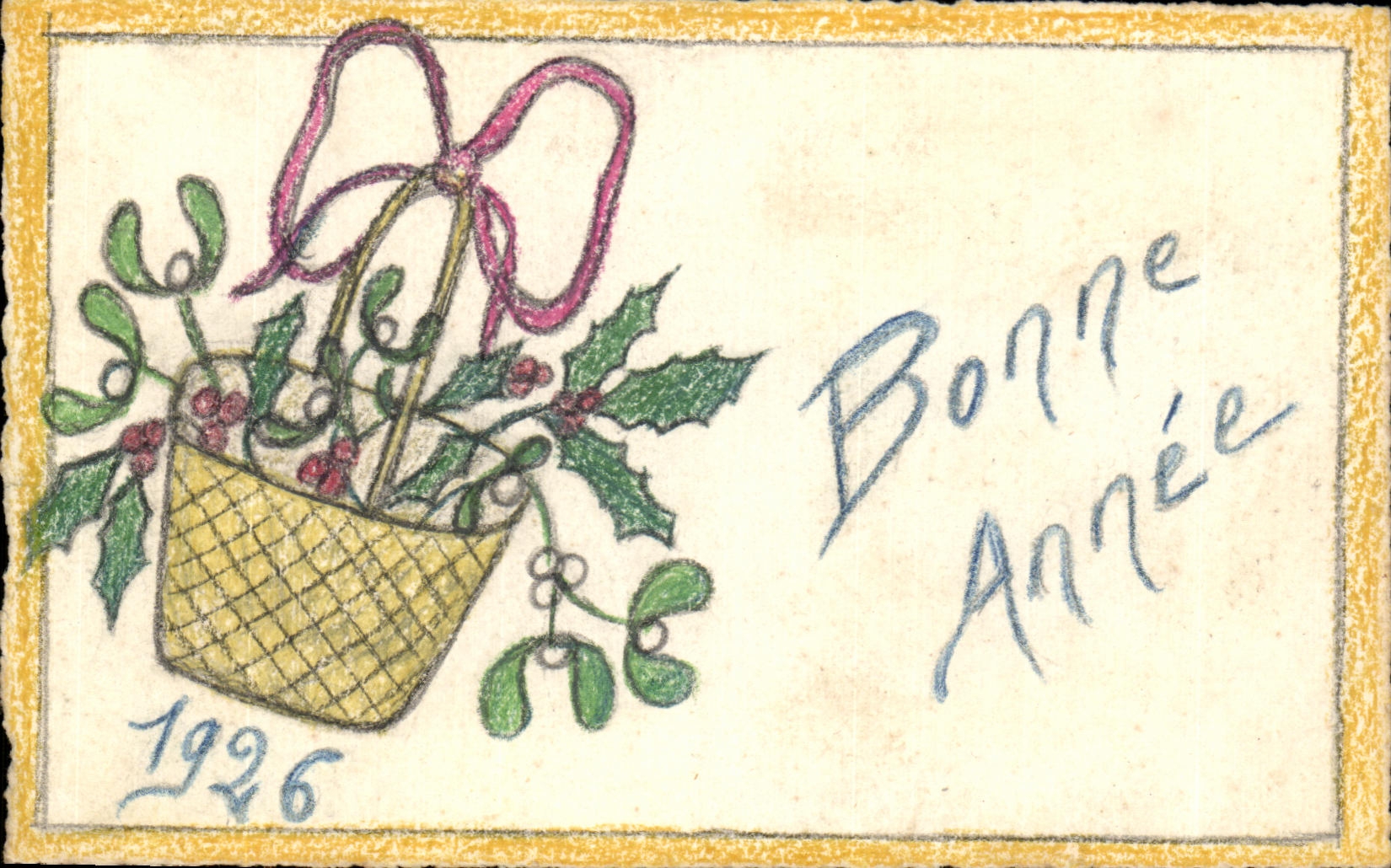 CPA Fantaisie Bonne annee