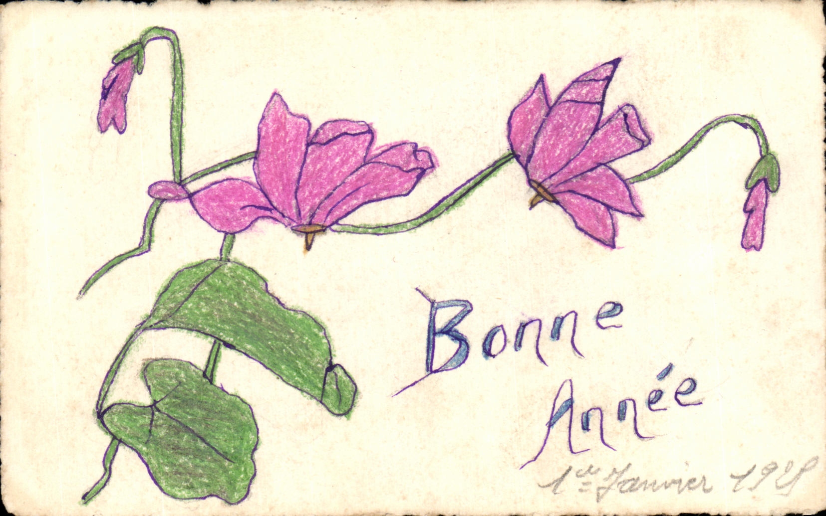 CPA Fantaisie Bonne annee