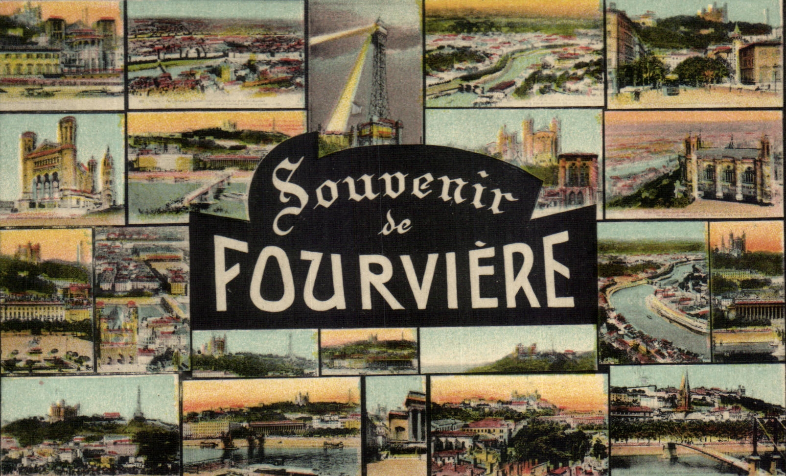 CPA Souvenir of Fourviere Lyon