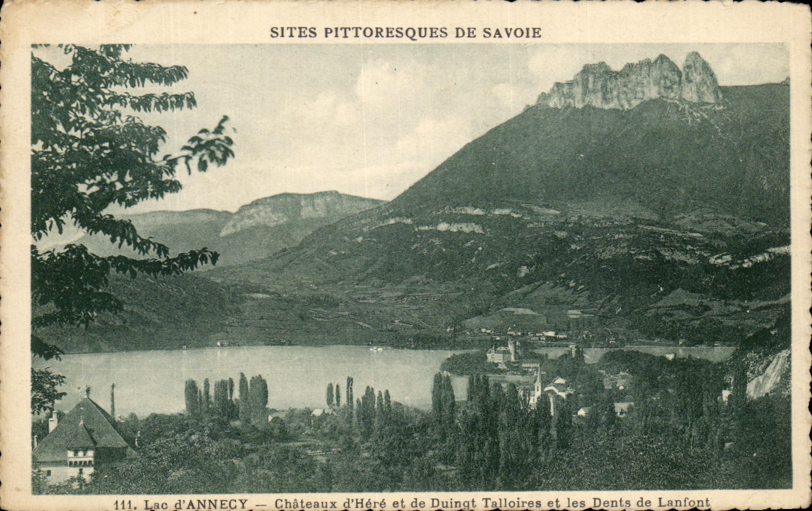 CPA Lake Annecy Castles of Young stag and Duingt Talloires and Teeth of Lanfont