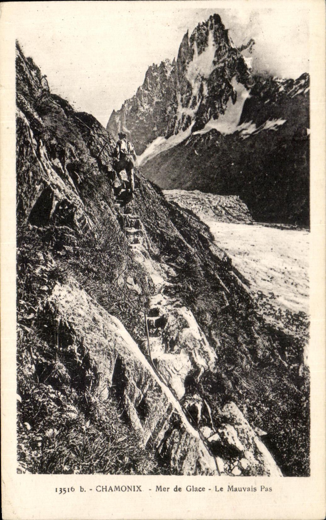 CPA Chamonix Sea of Ice the Bad Step