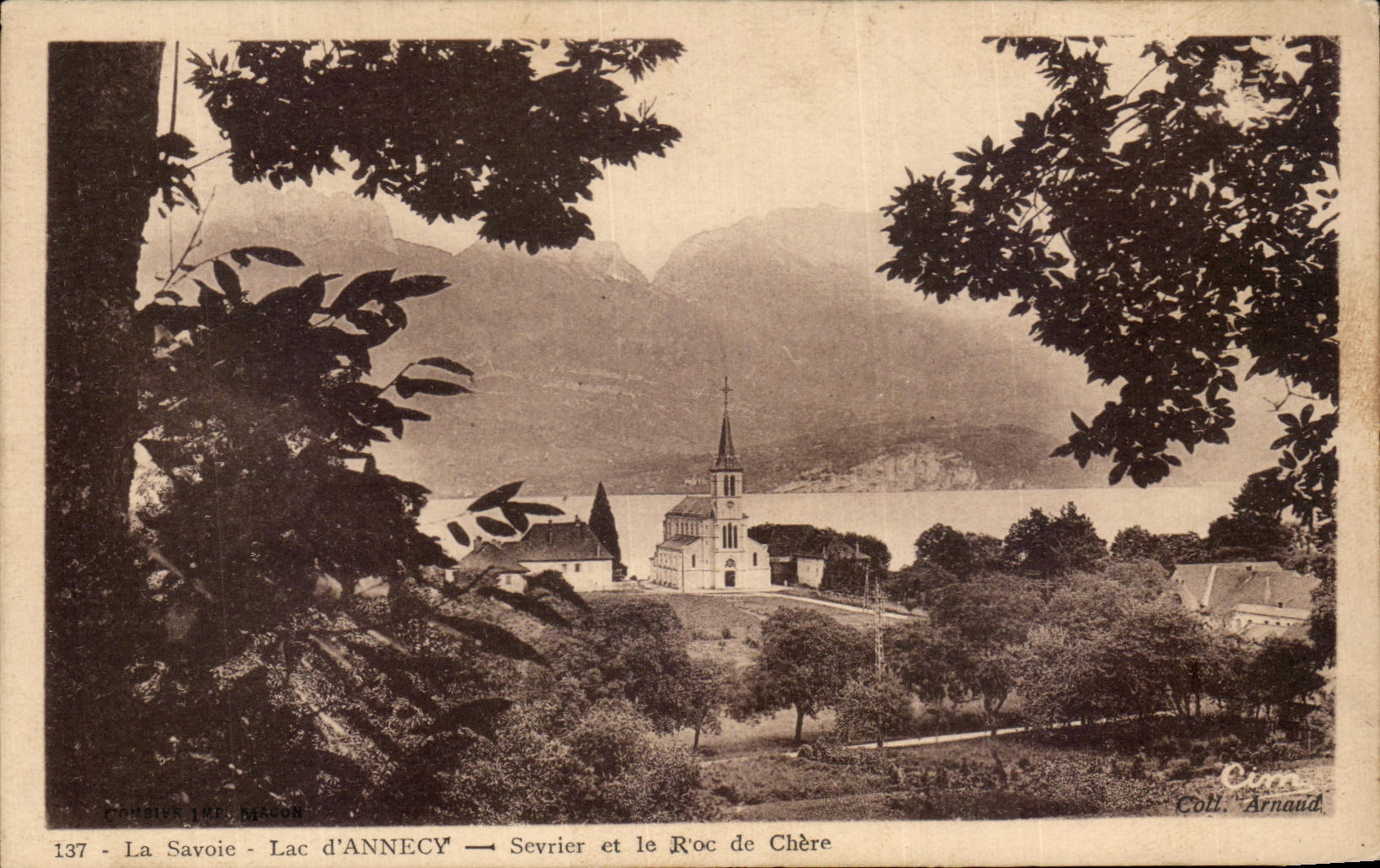 CPA Savoy Lake Annecy Sevrier and R' Oc of Expensive