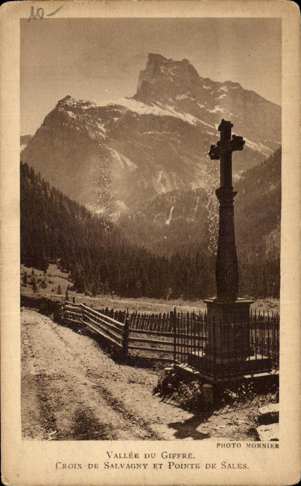 CPA Valley Of Giffre Crosses De Salvagny And Top of Dirty