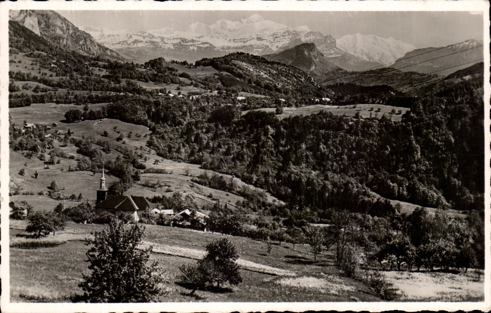 CPA Onnion View and the Mount Blanc