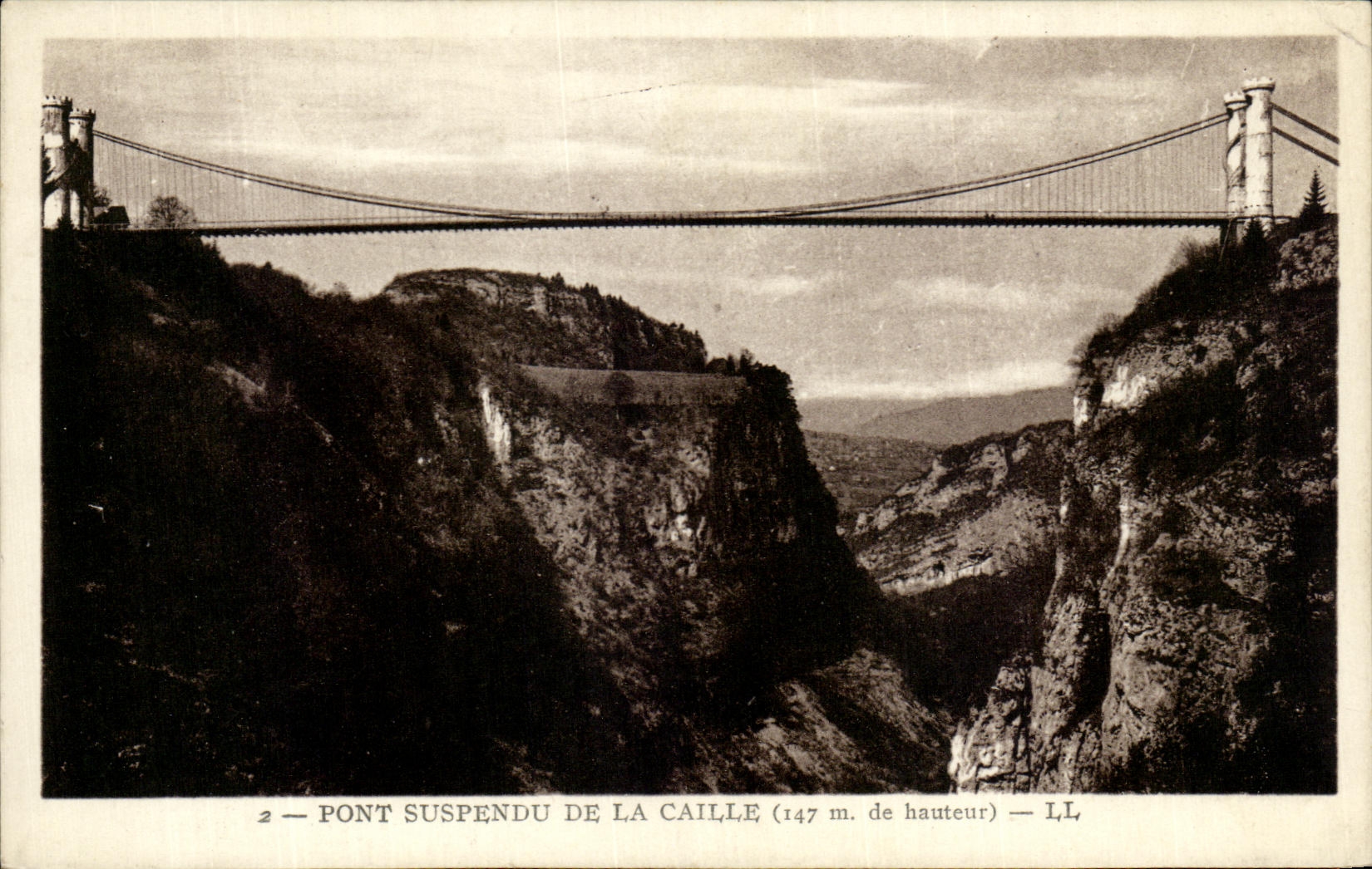 CPA Suspended bridge Of Ruail