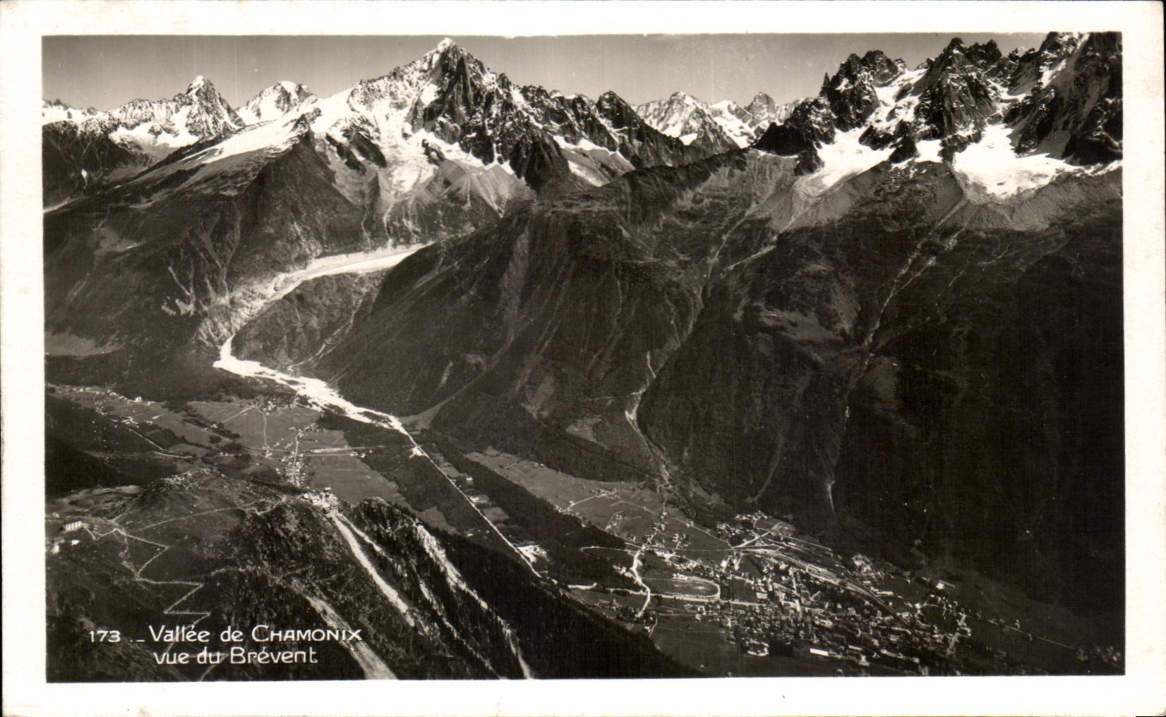 CPA Valley of Chamonix Seen De Brevent