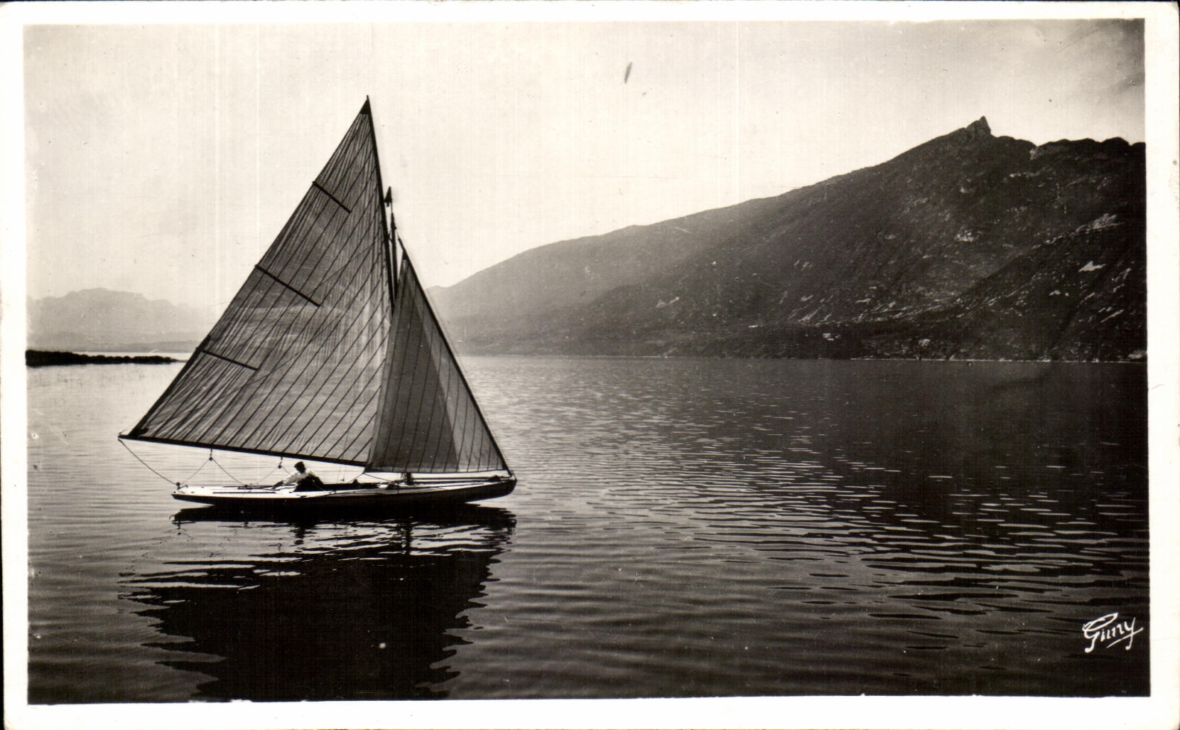 CPA Picturesque Savoy Lake Of Le Bourget the Tooth of the Cat Boat