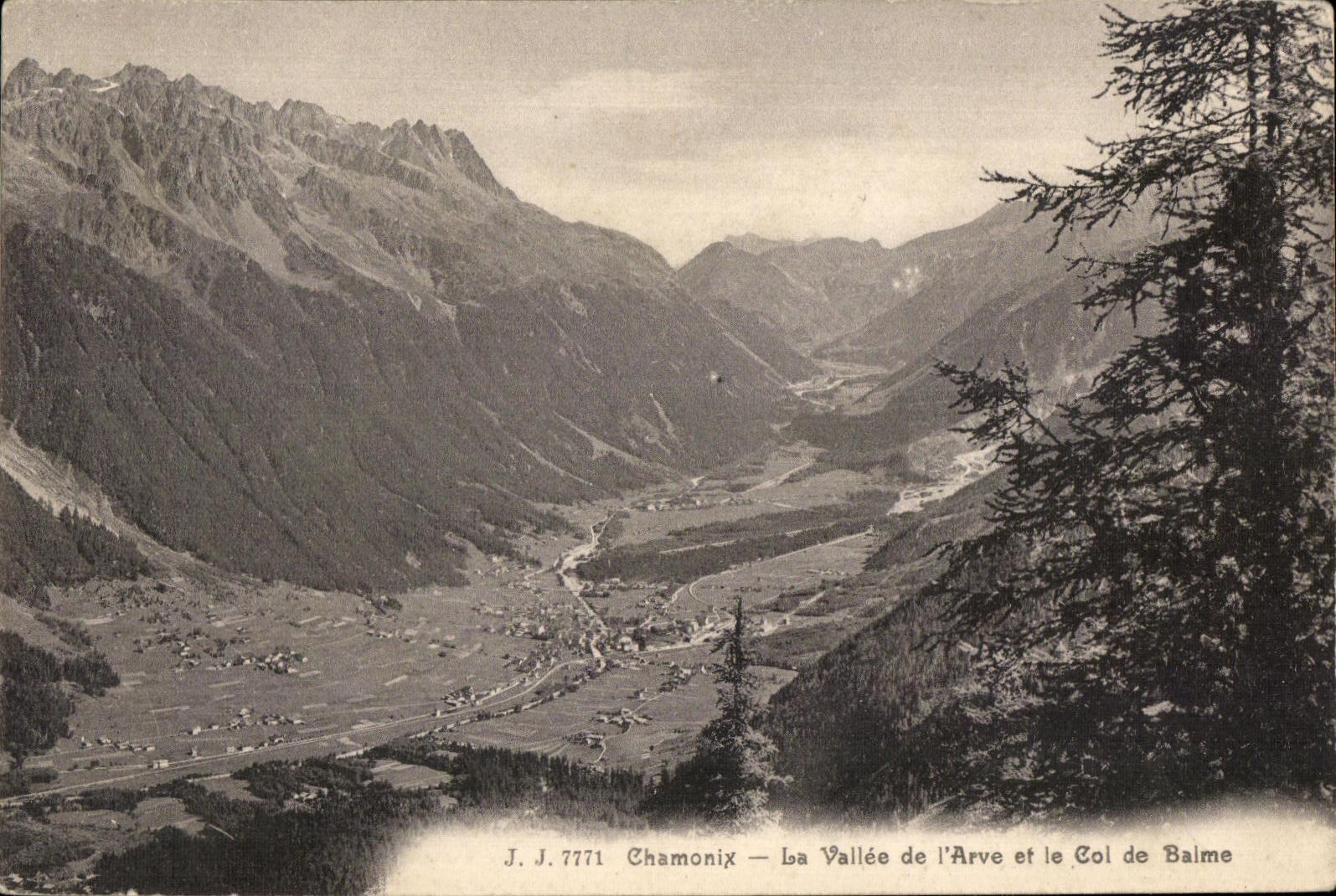 CPA Chamonix the Valley of Arve and the Collar of Balme