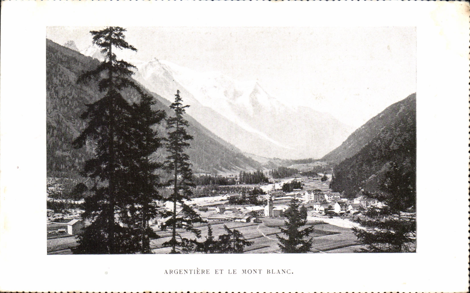 CPA Argentiere And Mont Blanc