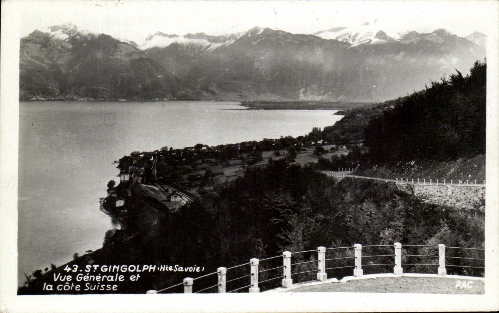 CPA St Gingolph Hte Savoy View and the Swiss Dimension