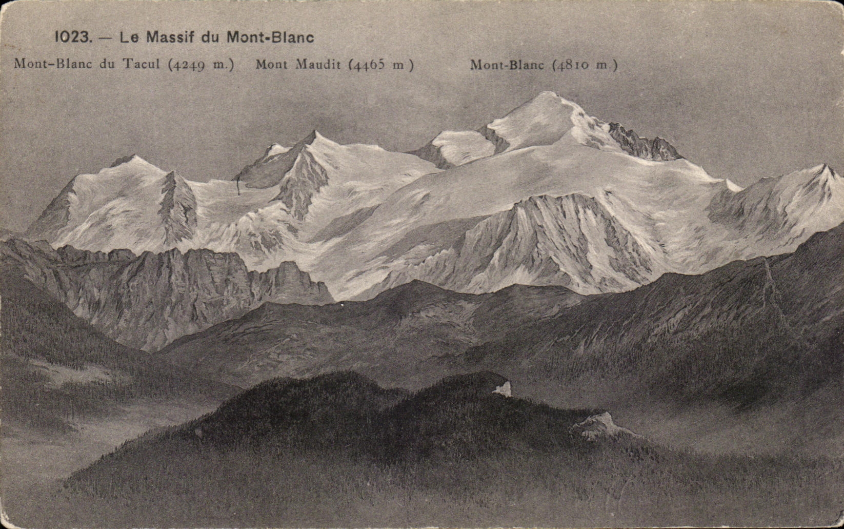 CPA Mountain of the Mount Blanc Mount Blanc of Tacul Mont Maudit