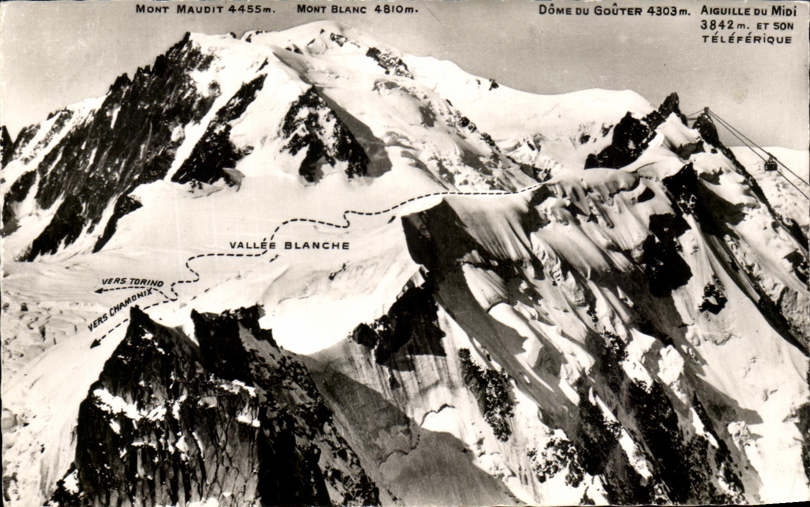CPA Mont Curses Mont Blanc Dome Of Tasting Needle Of the South