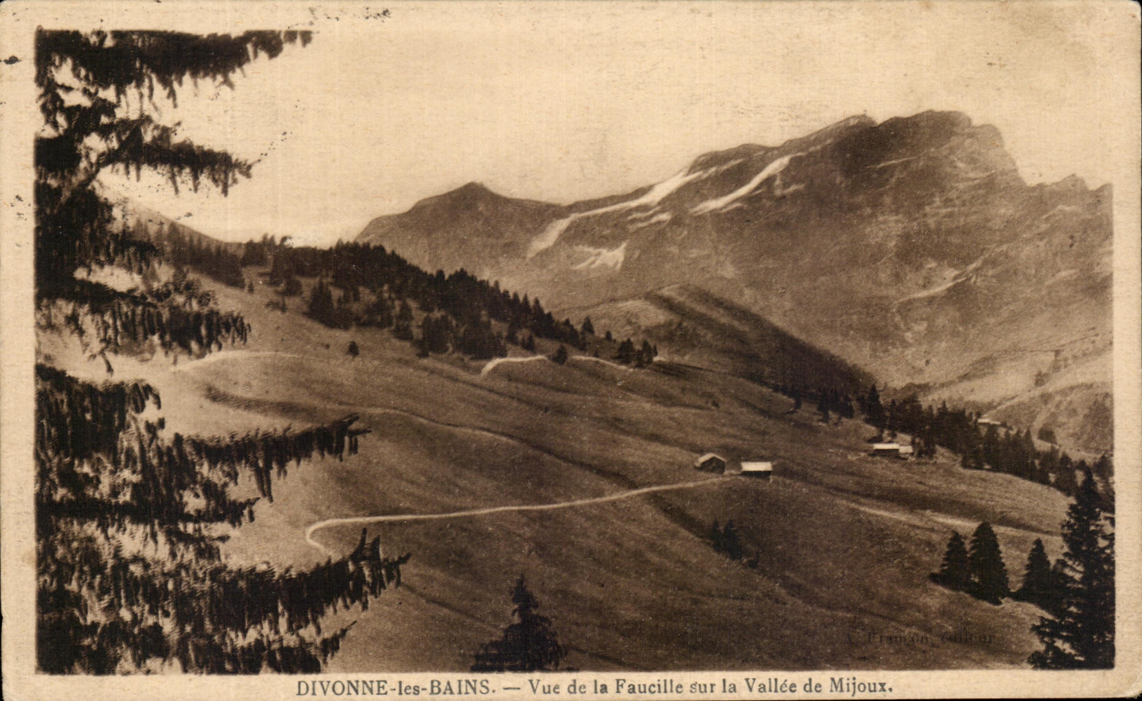 CPA Divonne les Bains Seen of the Sickle on the Valley of Mijoux