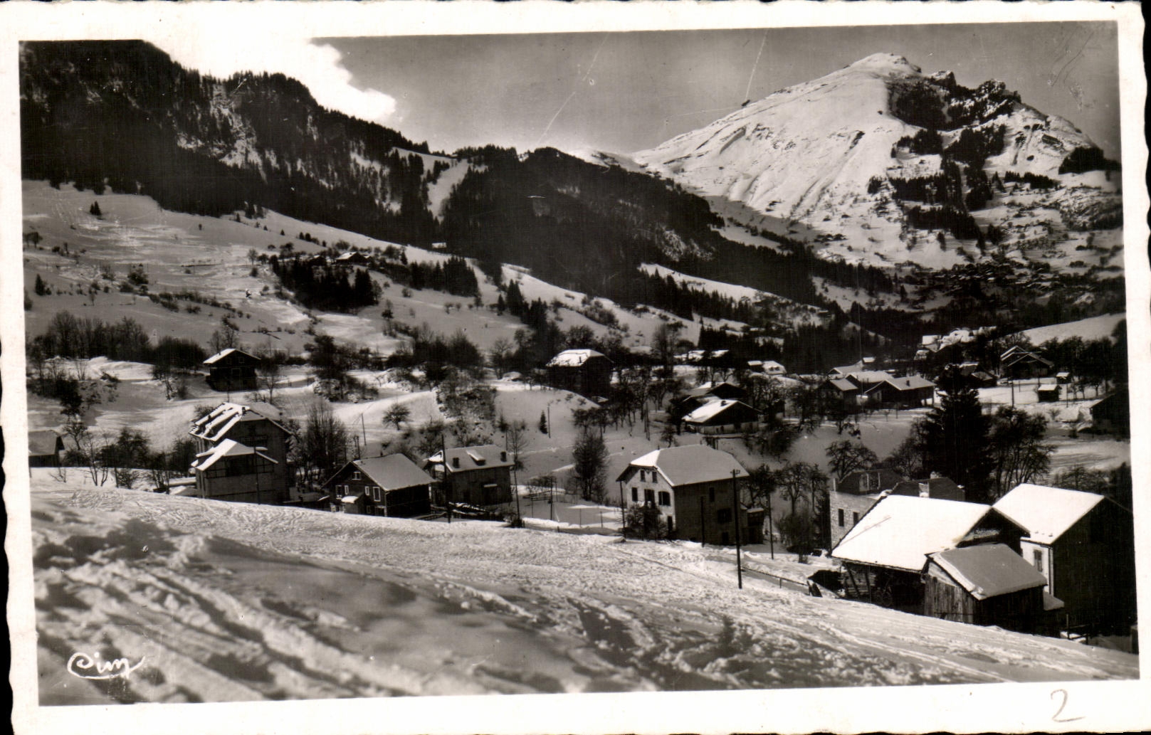 CPA Saxonnex Mount Bourgeal and the Point of Andey