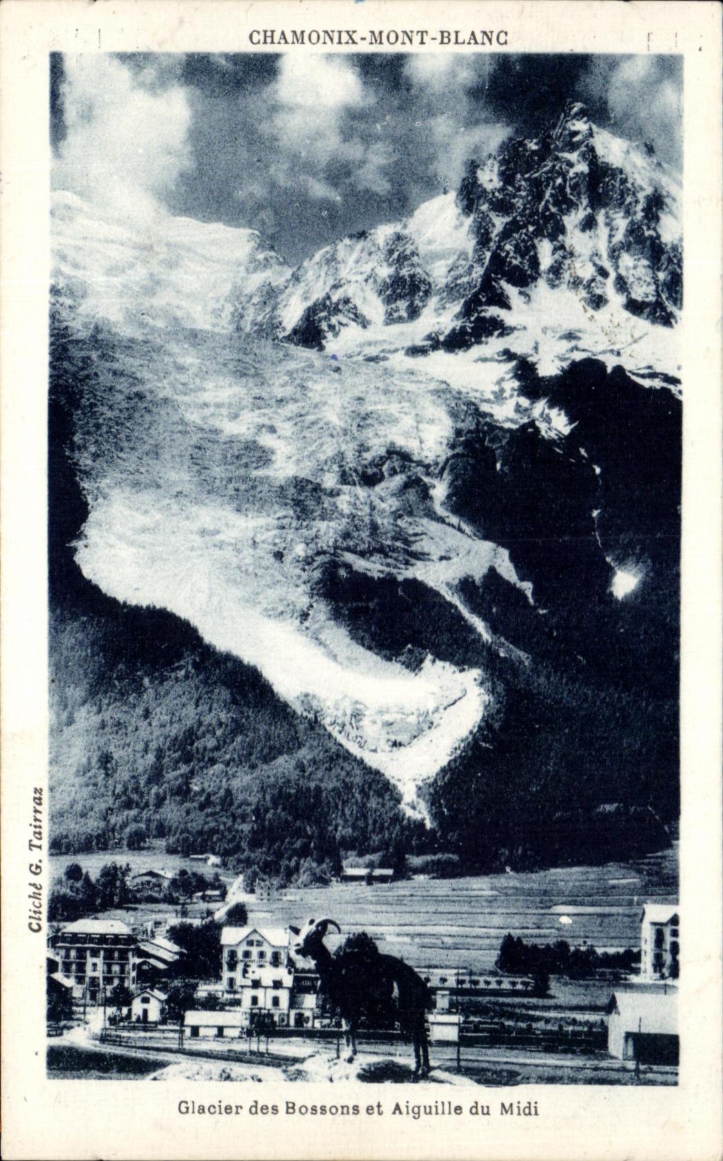 CPA Chamonix Mont Blanc Glacier of Let us work and Switches South