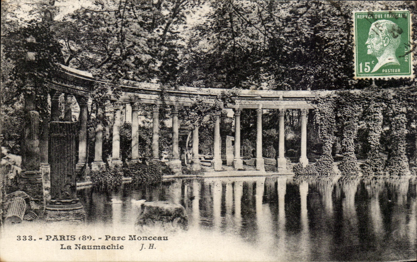 CPA Paris Park Heap Naumachie