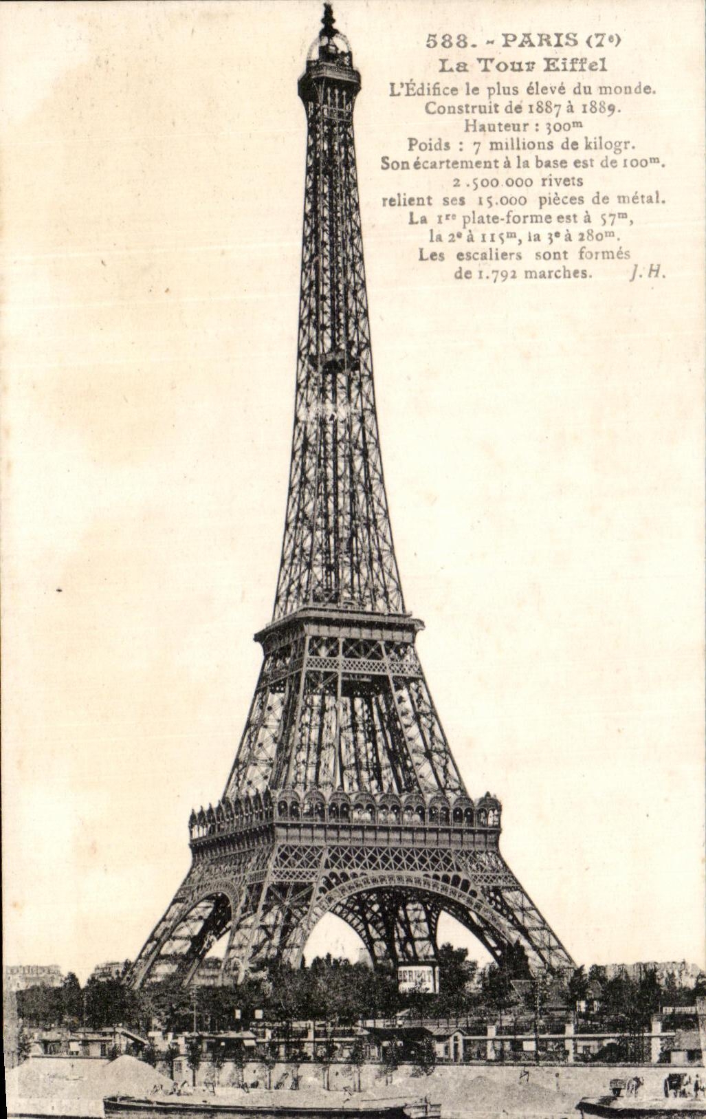 CPA Paris La Tour Eiffel 