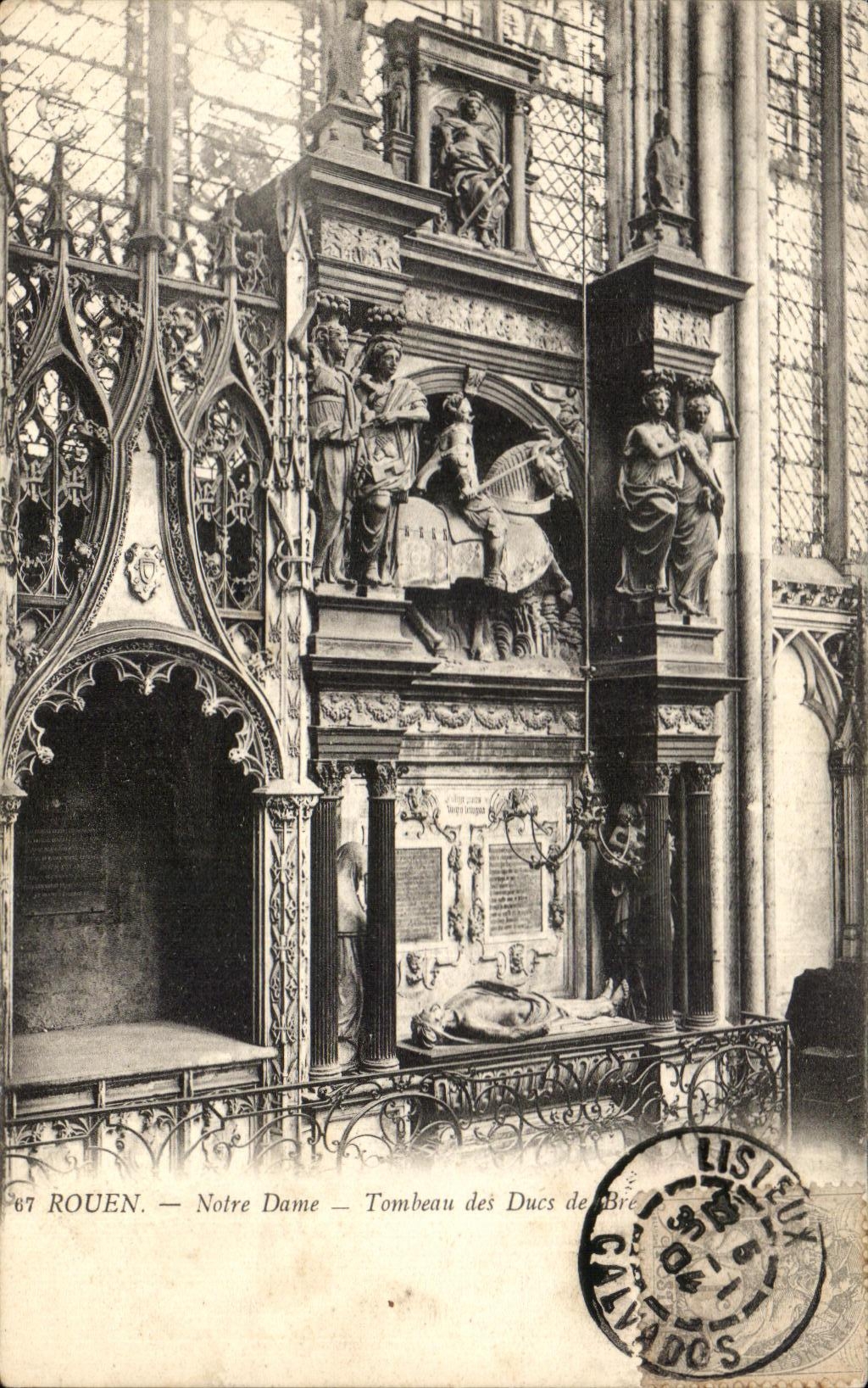 CPA Rouen Notre Dame Tomb Of the Dukes
