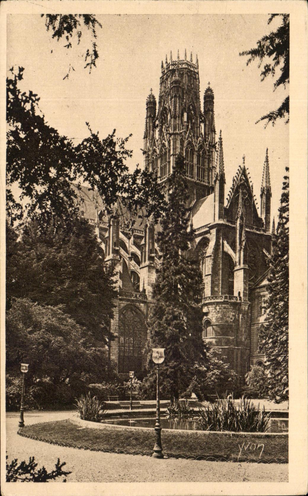 CPA Soft France Rouen Church Saint Ouen