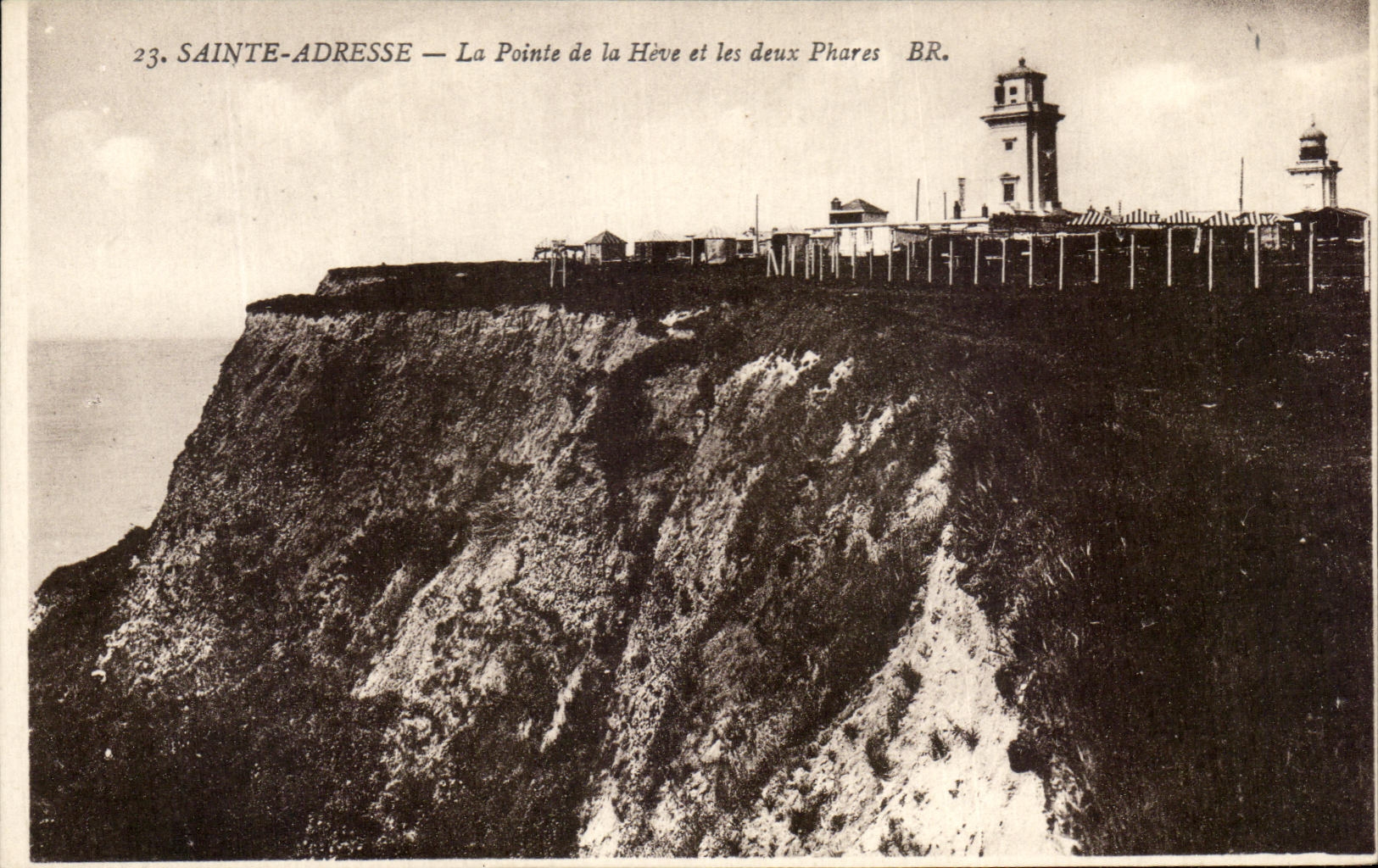 CPA Sainte Address the Point Of Heve And Two Lighthouses