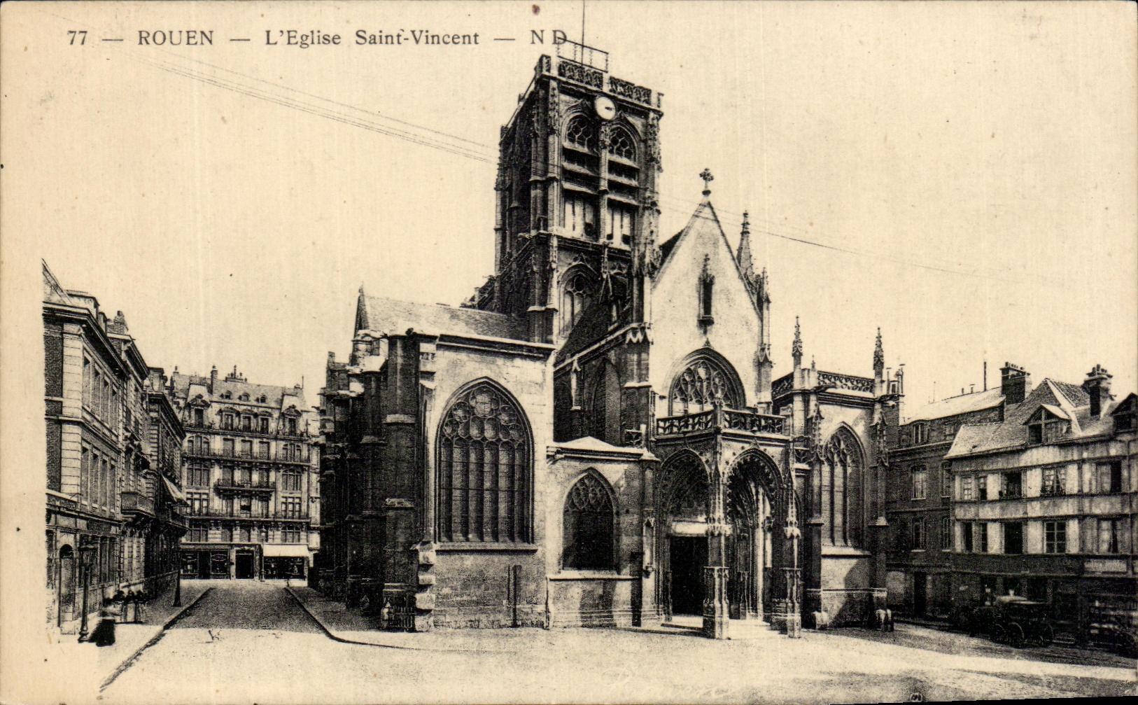 CPA Rouen the Church Saint Vincent