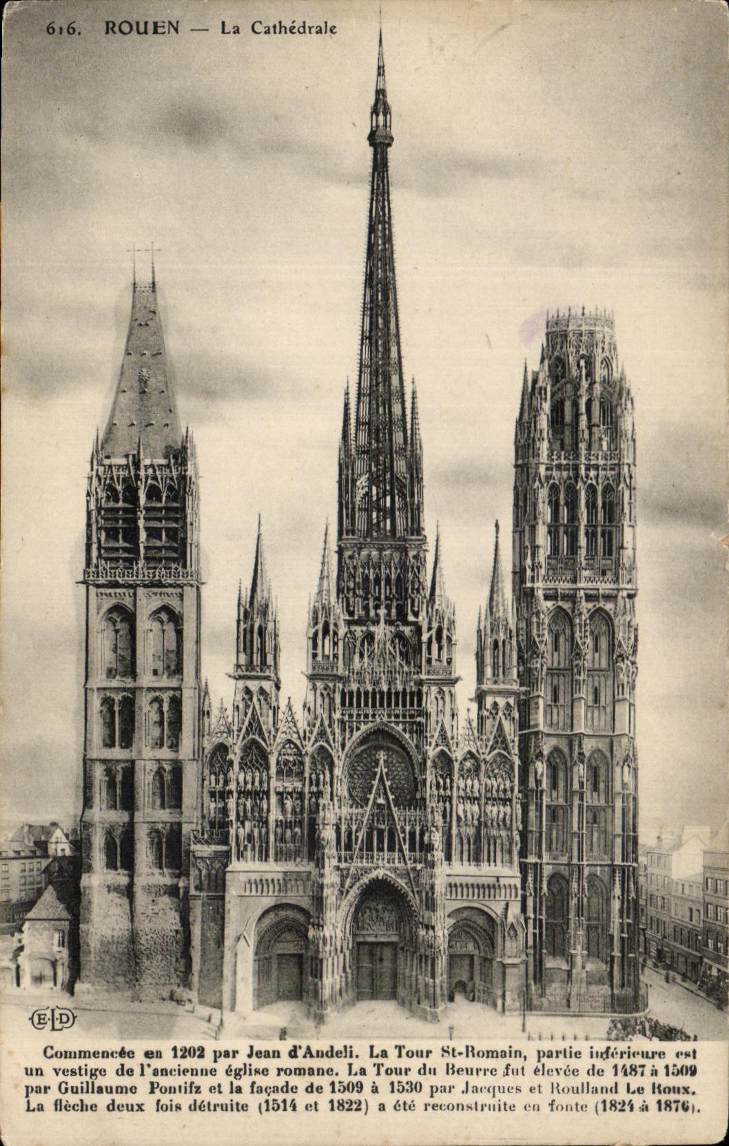 CPA Rouen the Cathedral