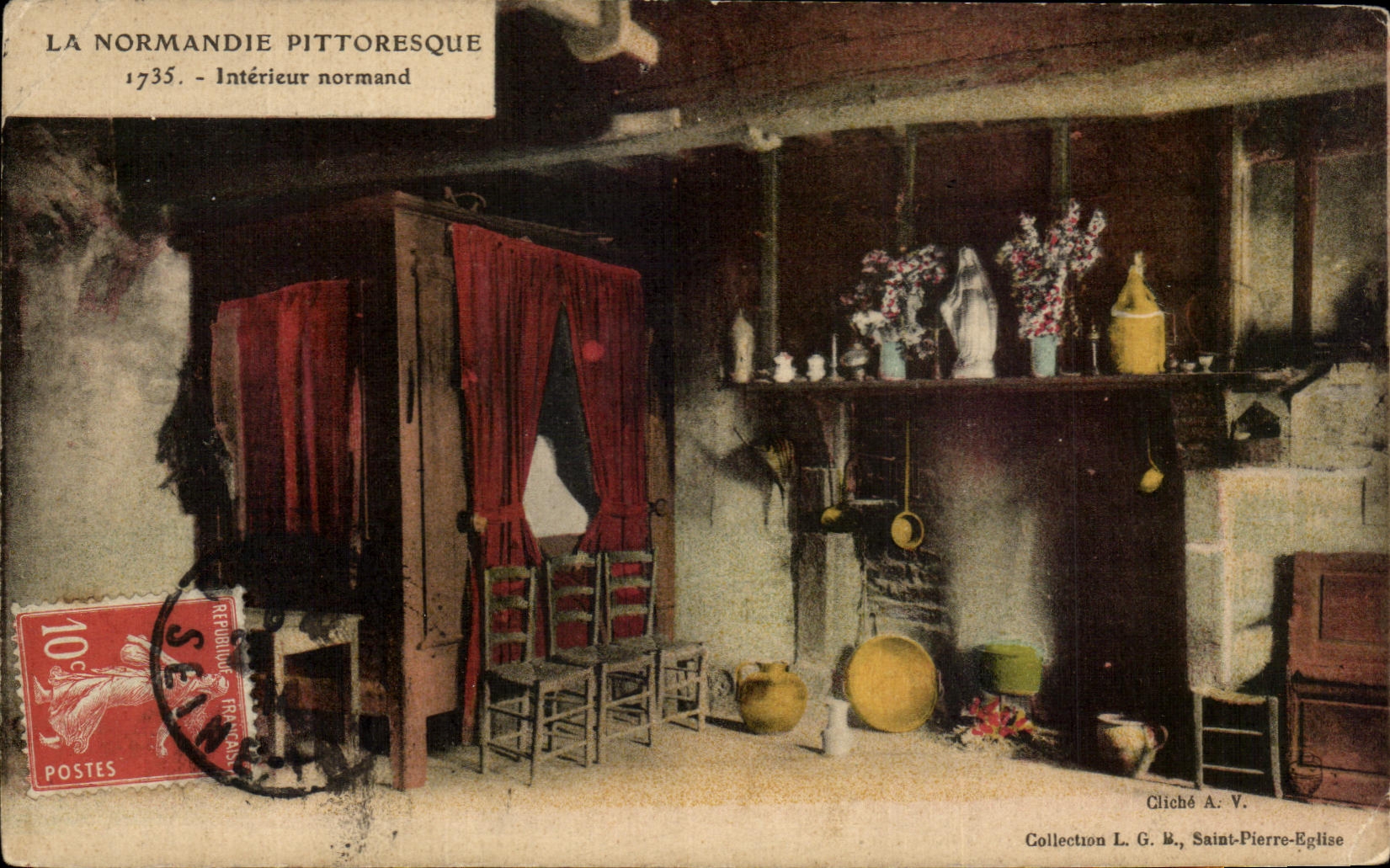CPA La Normandie Pittoresque Interieur Normand